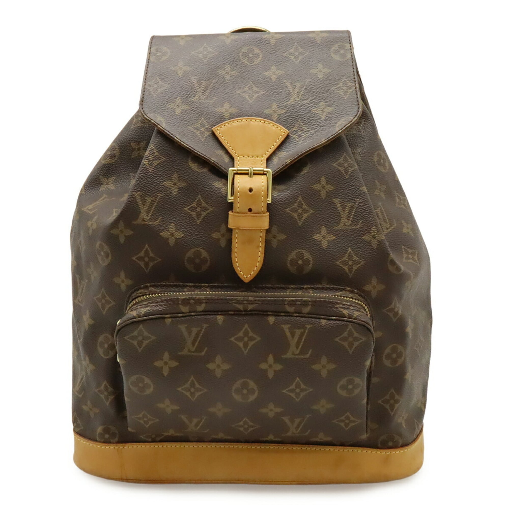Louis Vuitton Brown Monogram Monogram Pvc Coated Canvas Backpack Shoulder Bag