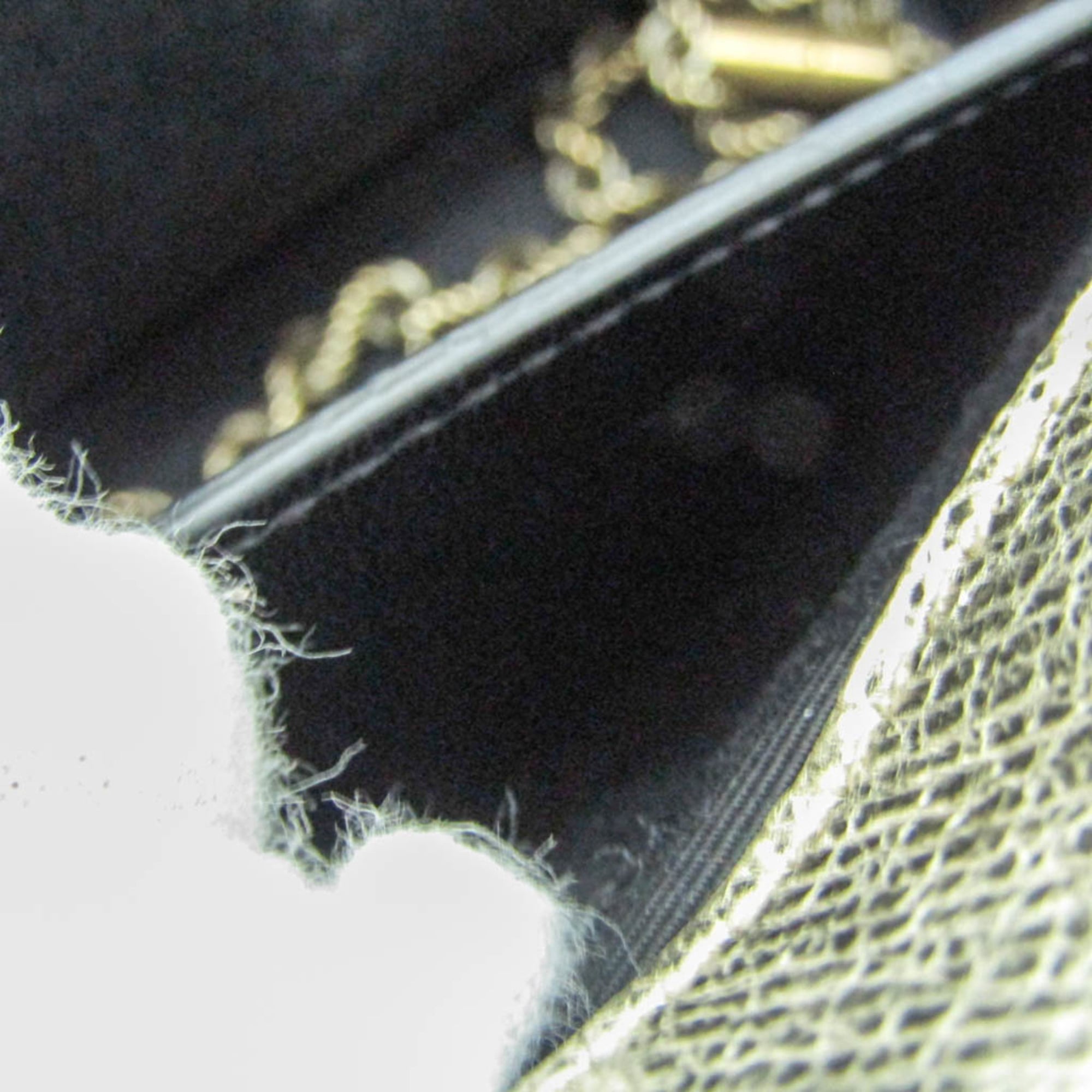 Saint Laurent Classic Monogram Crossbody Bag Calfskin Gold Leather Shoulder Bag Bag (Pre-Owned)