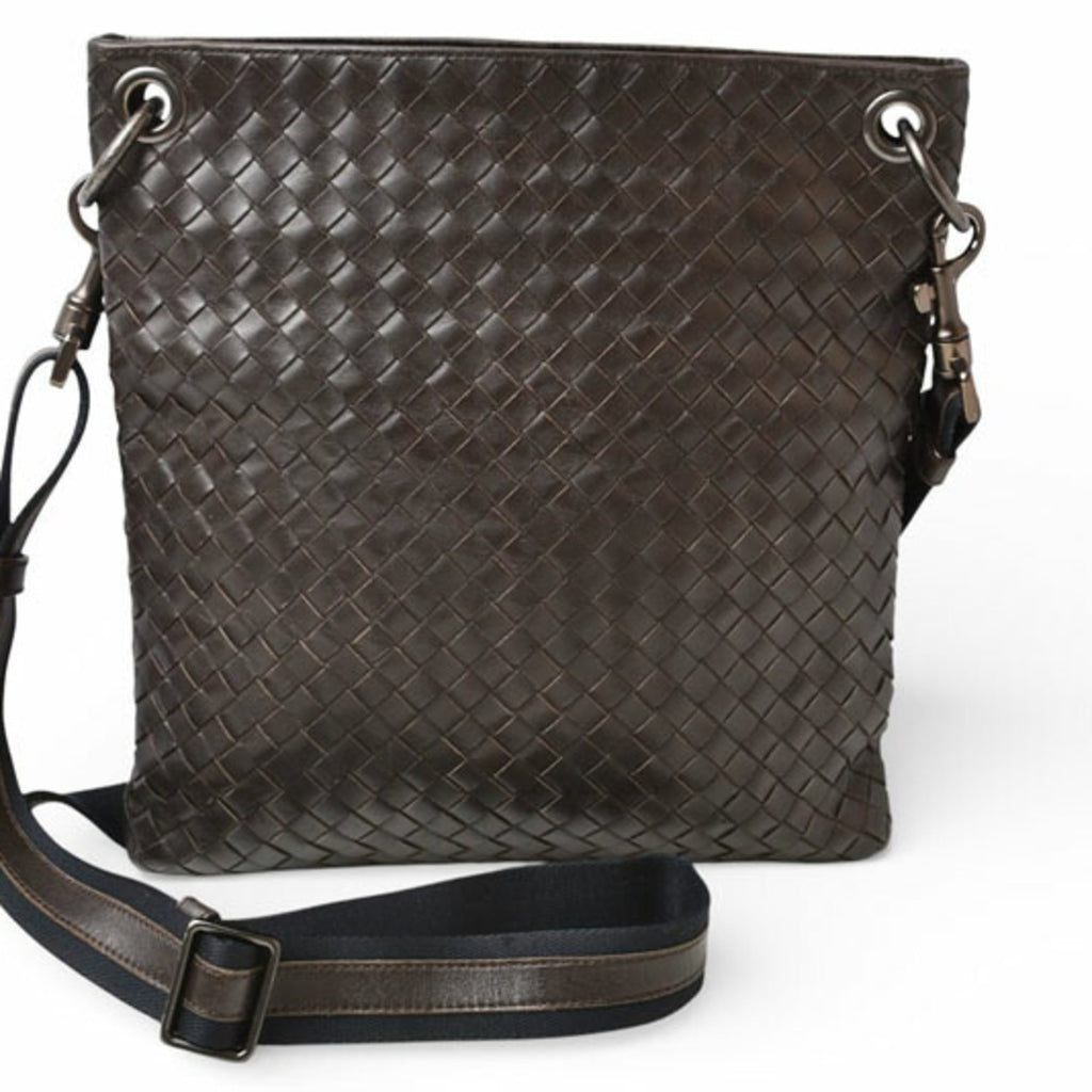 Bottega Veneta Dark Brown Leather Shoulder Bag