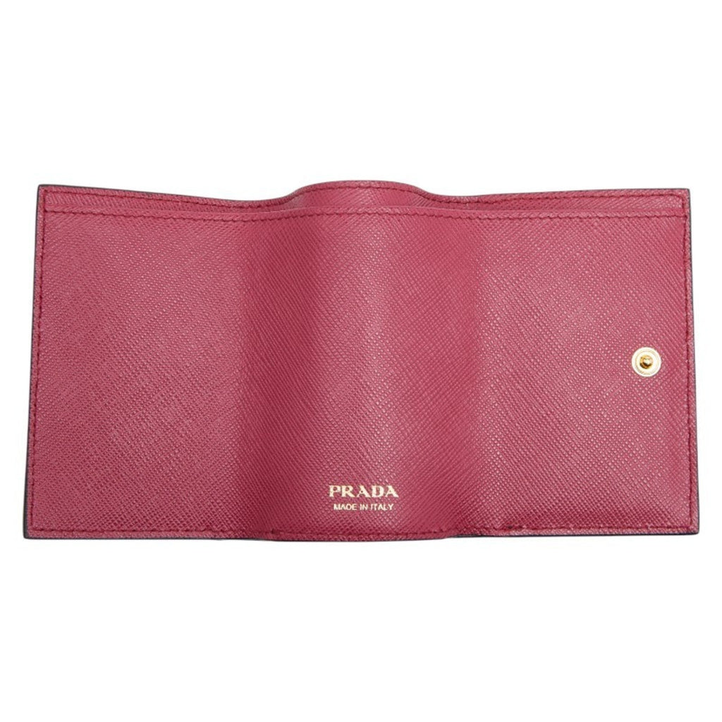 Prada Black Leather Wallet (Tri-Fold)