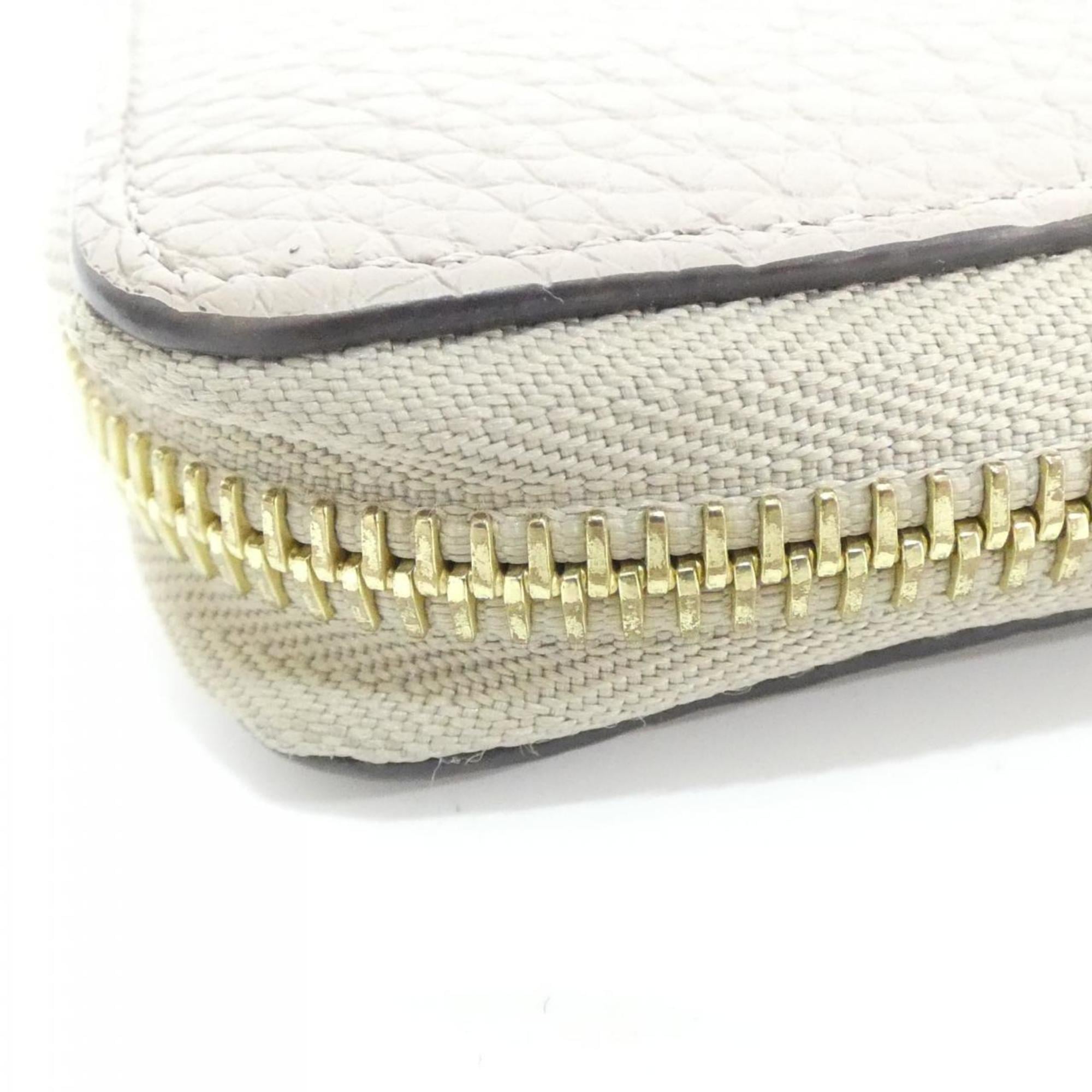 Louis Vuitton Beige Leather Long Wallet