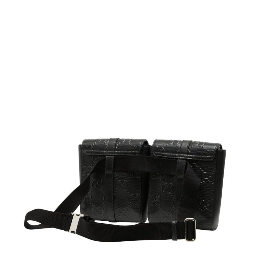 Gucci Black Leather Fanny Pack (Pre-Owned)