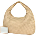Bottega Veneta Intrecciato Light Beige Leather Handbag Shoulder Bag