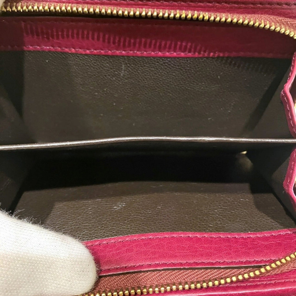 Gucci Bordeaux Leather Wallet (Tri-Fold) (Pre-Owned)