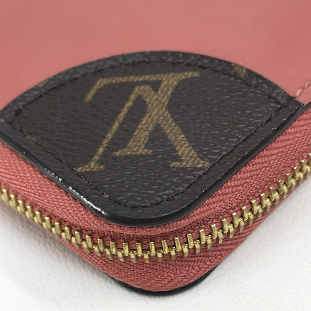 Louis Vuitton Monogram Monogram Pink Beige Monogram Patent Leather Long Wallet