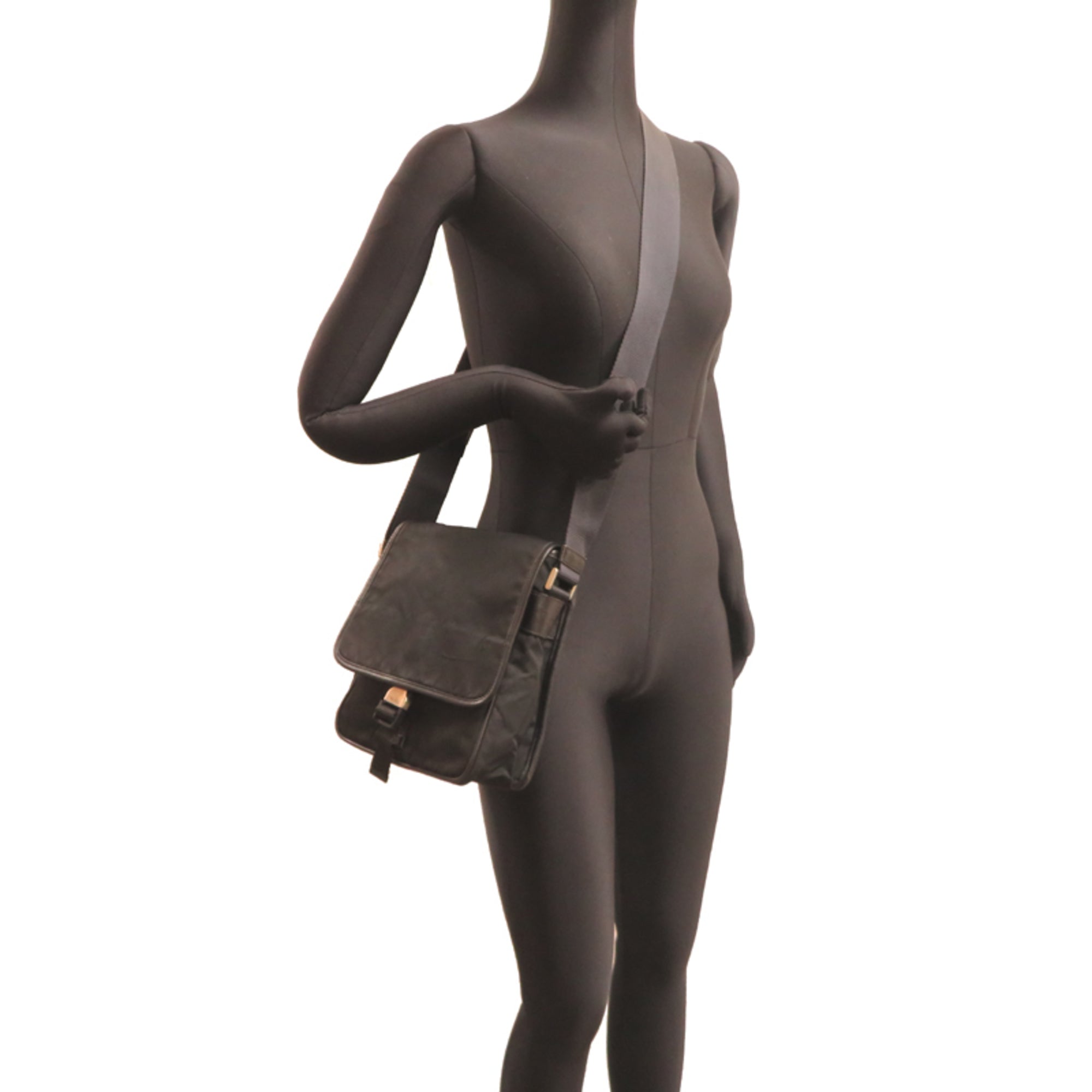 Prada Black Nylon Shoulder Bag