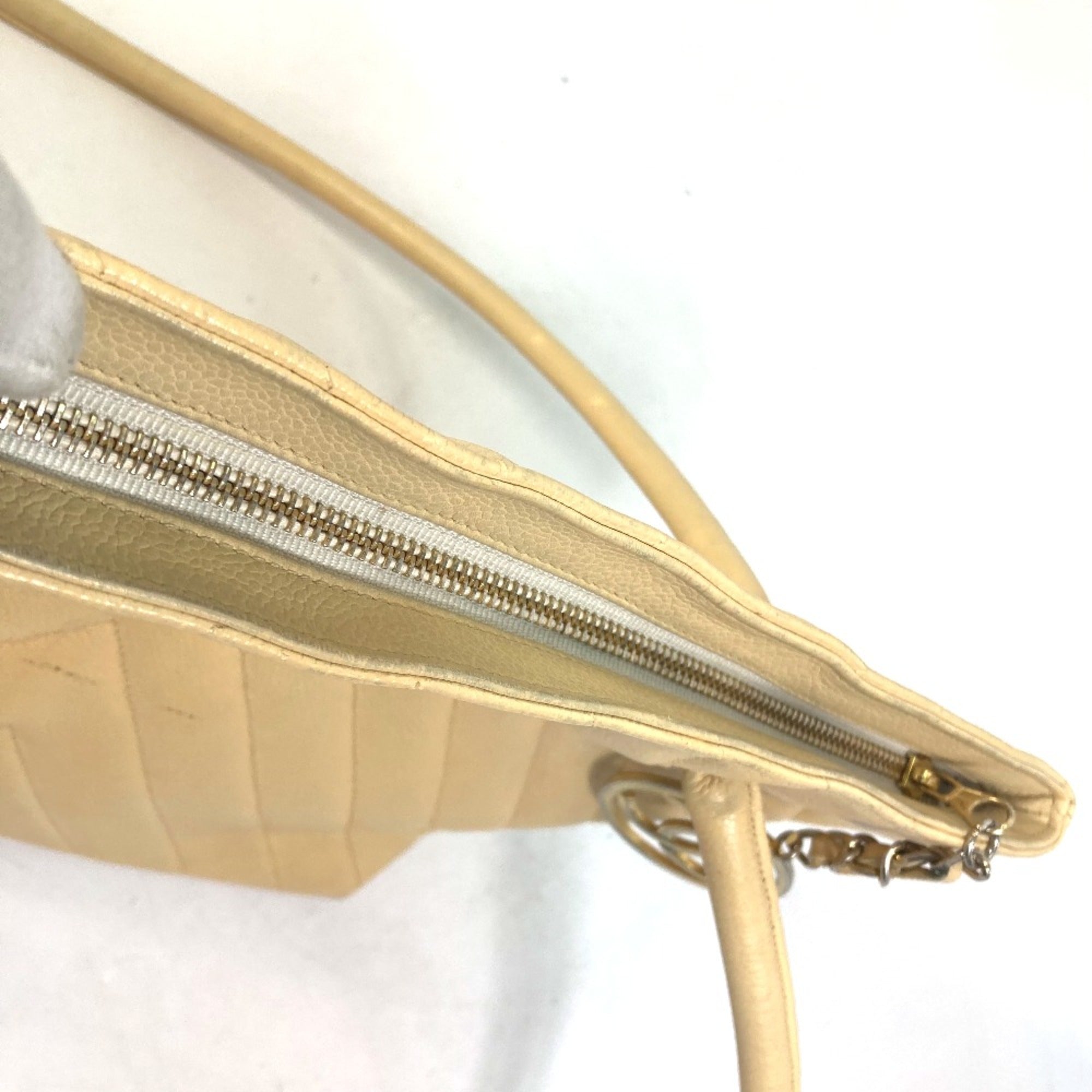 Chanel Yellow Leather Shoulder Bag