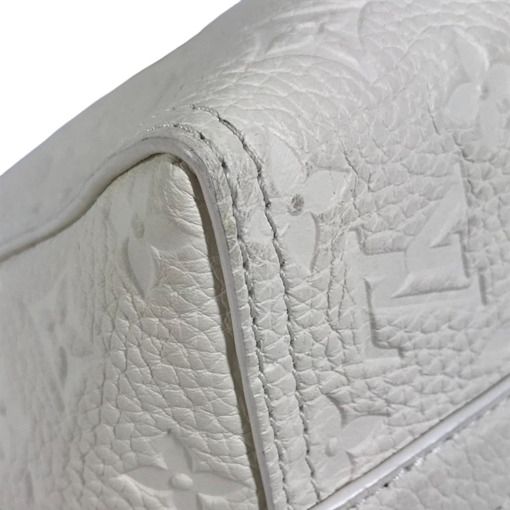 Louis Vuitton Monogram Empreinte White Leather Clutch Bag Pochette Shoulder Bag