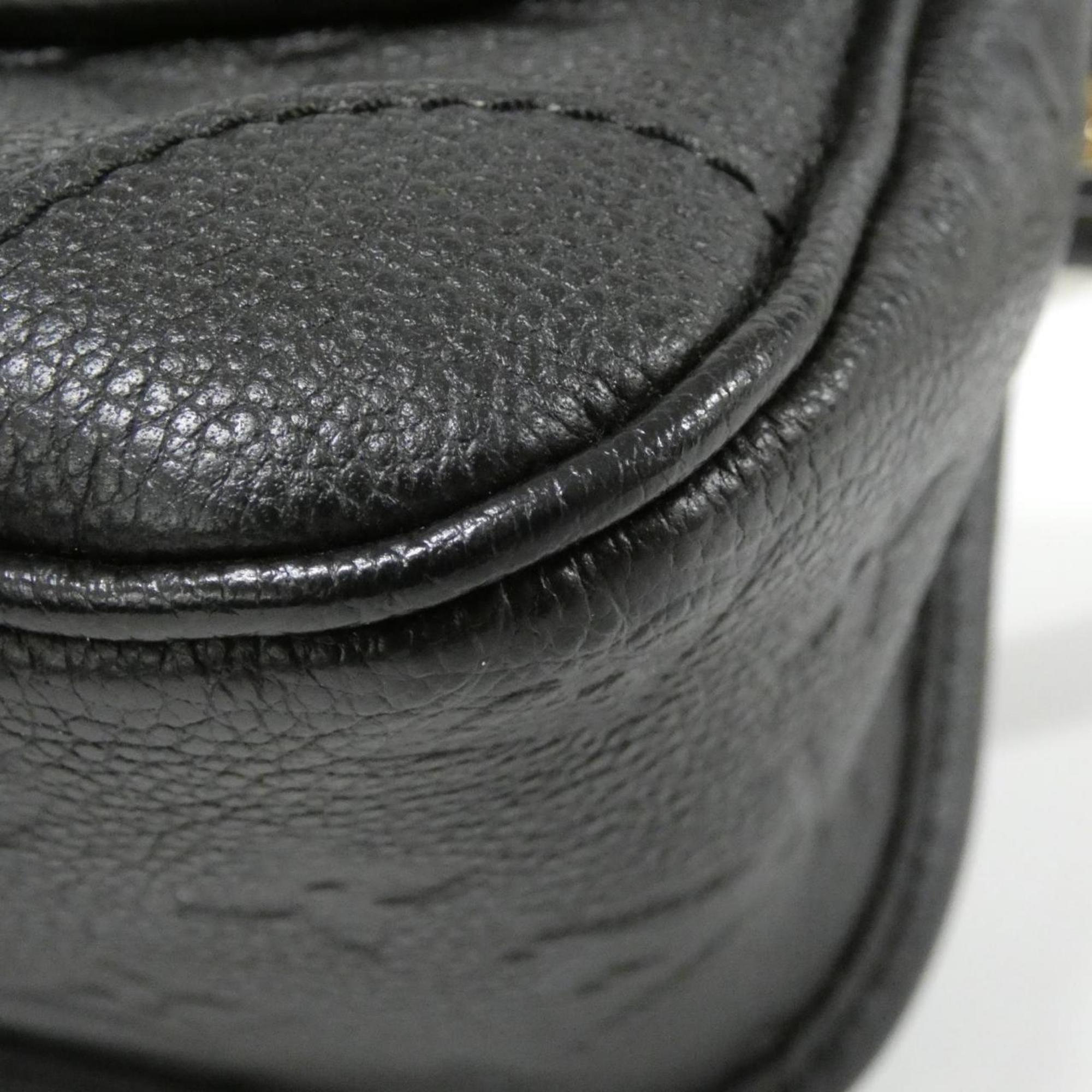 Louis Vuitton Bicolor Black Leather Shoulder Bag