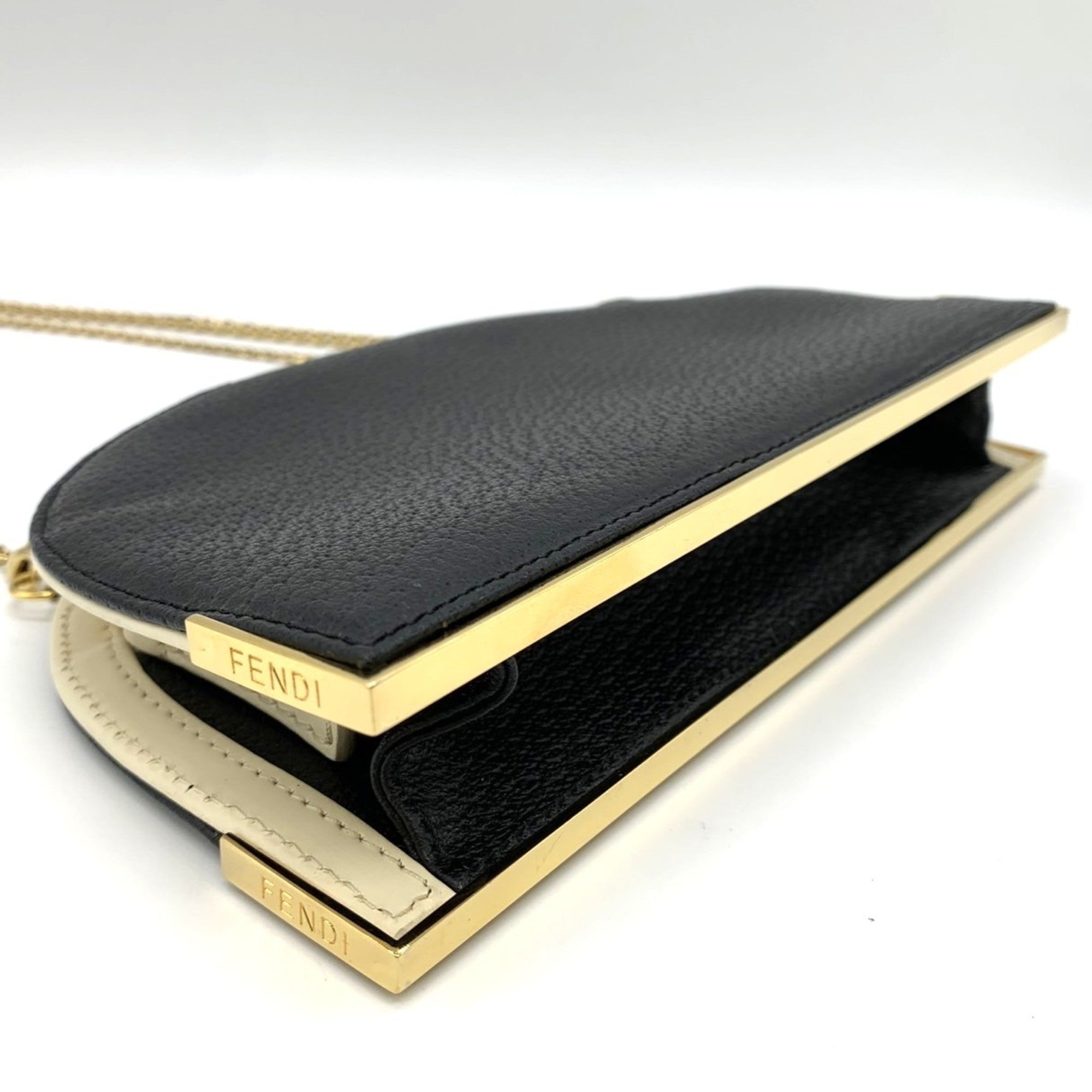 Fendi Black Leather Shoulder Bag
