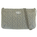 Celine Light Blue Canvas Shoulder Bag