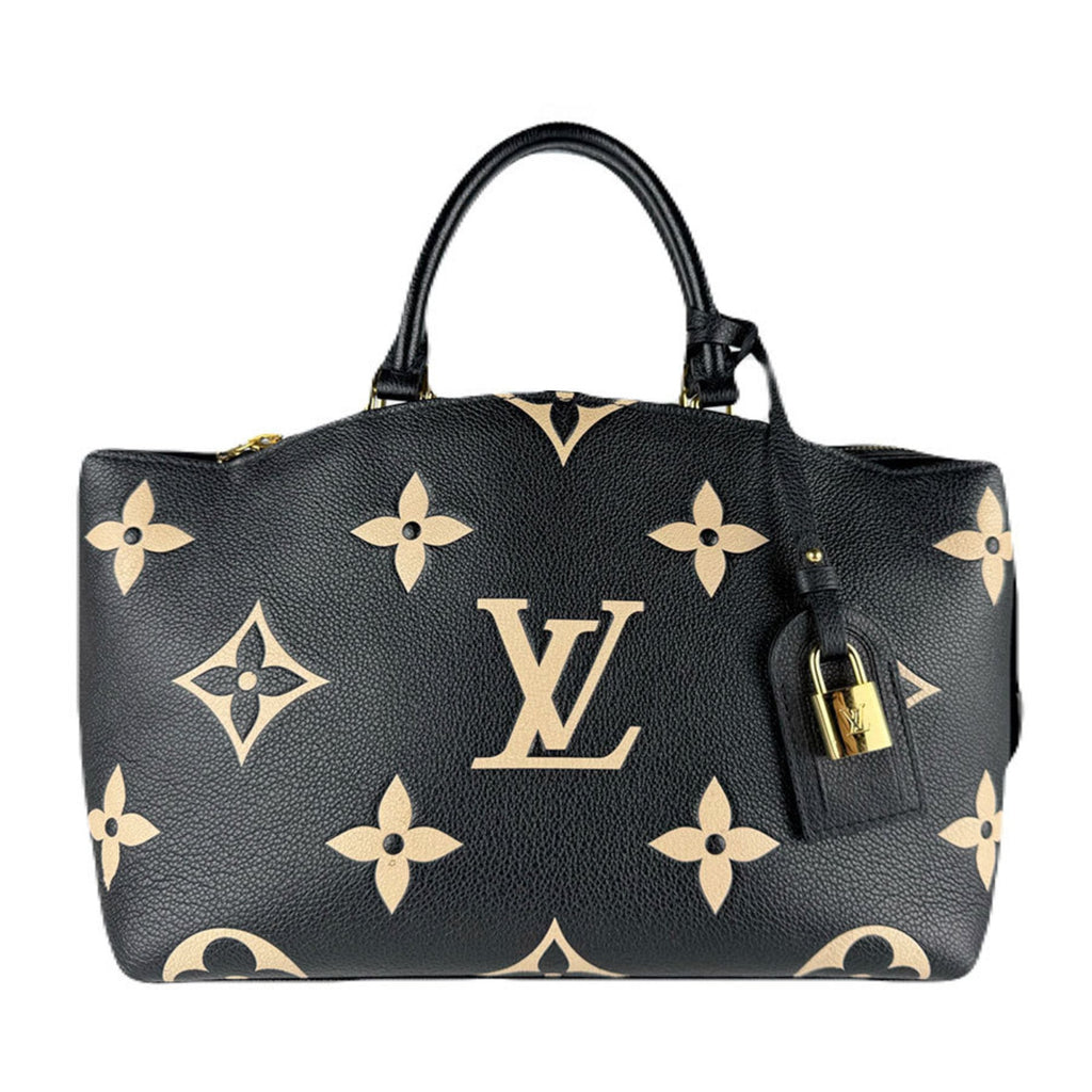 Louis Vuitton Beige Black Monogram Empreinte Handbag Shoulder Bag