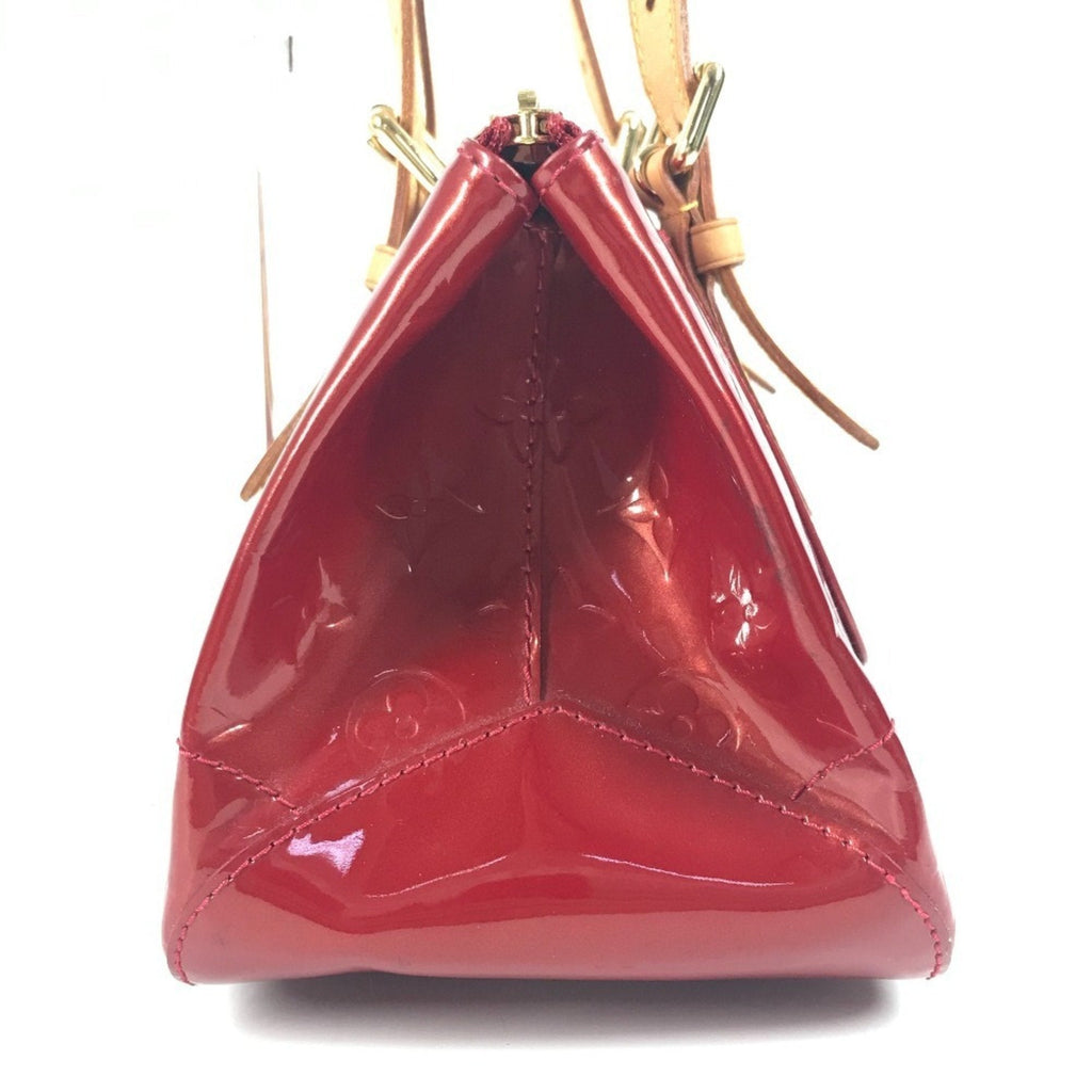 Louis Vuitton Pomme D'amour Red Color Monogram Vernis Shoulder Bag Tote Bag