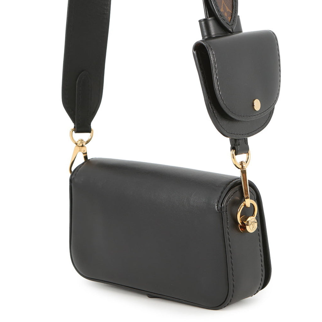 Louis Vuitton Noir Leather Shoulder Bag