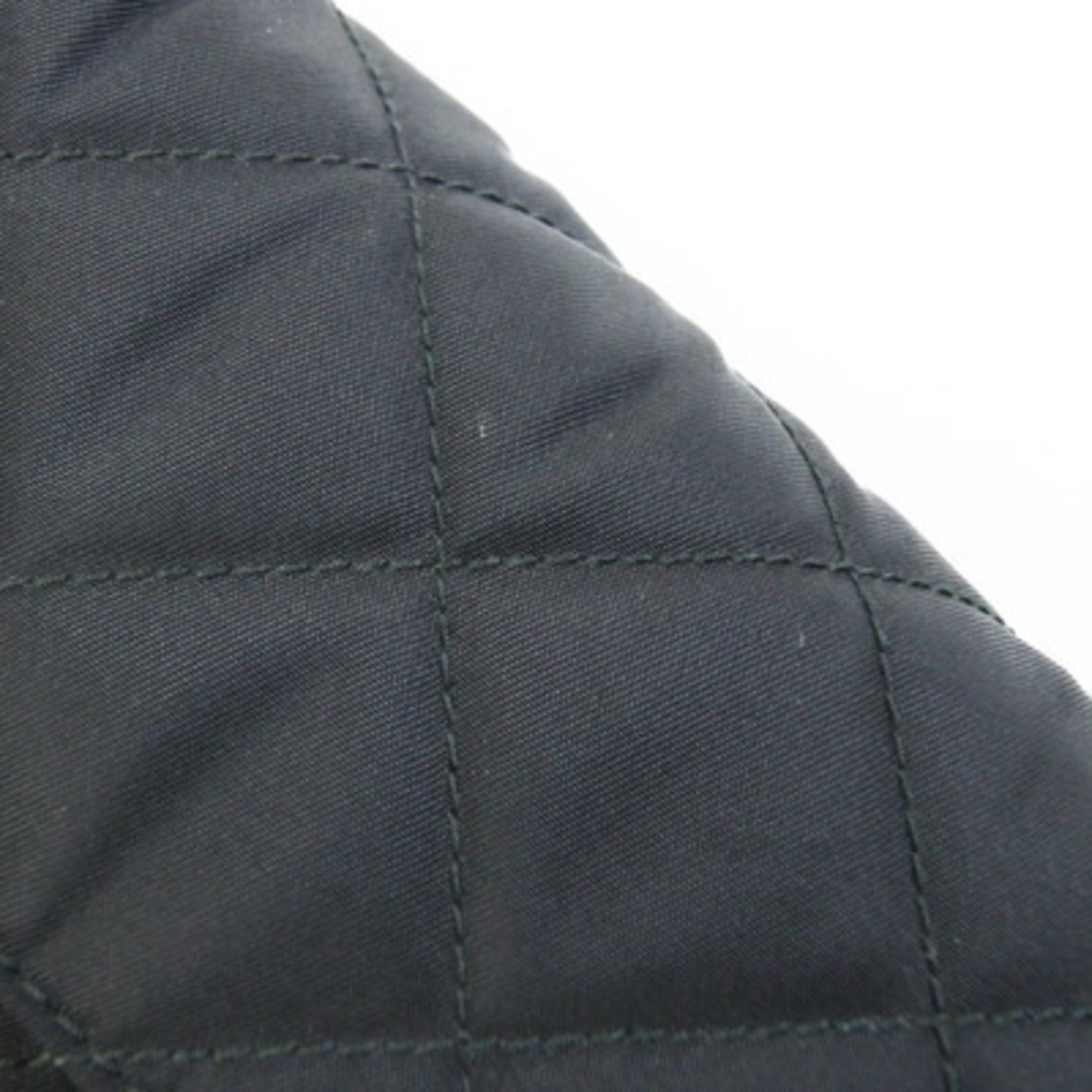 Prada Black Nylon Leather Pochette Shoulder Bag