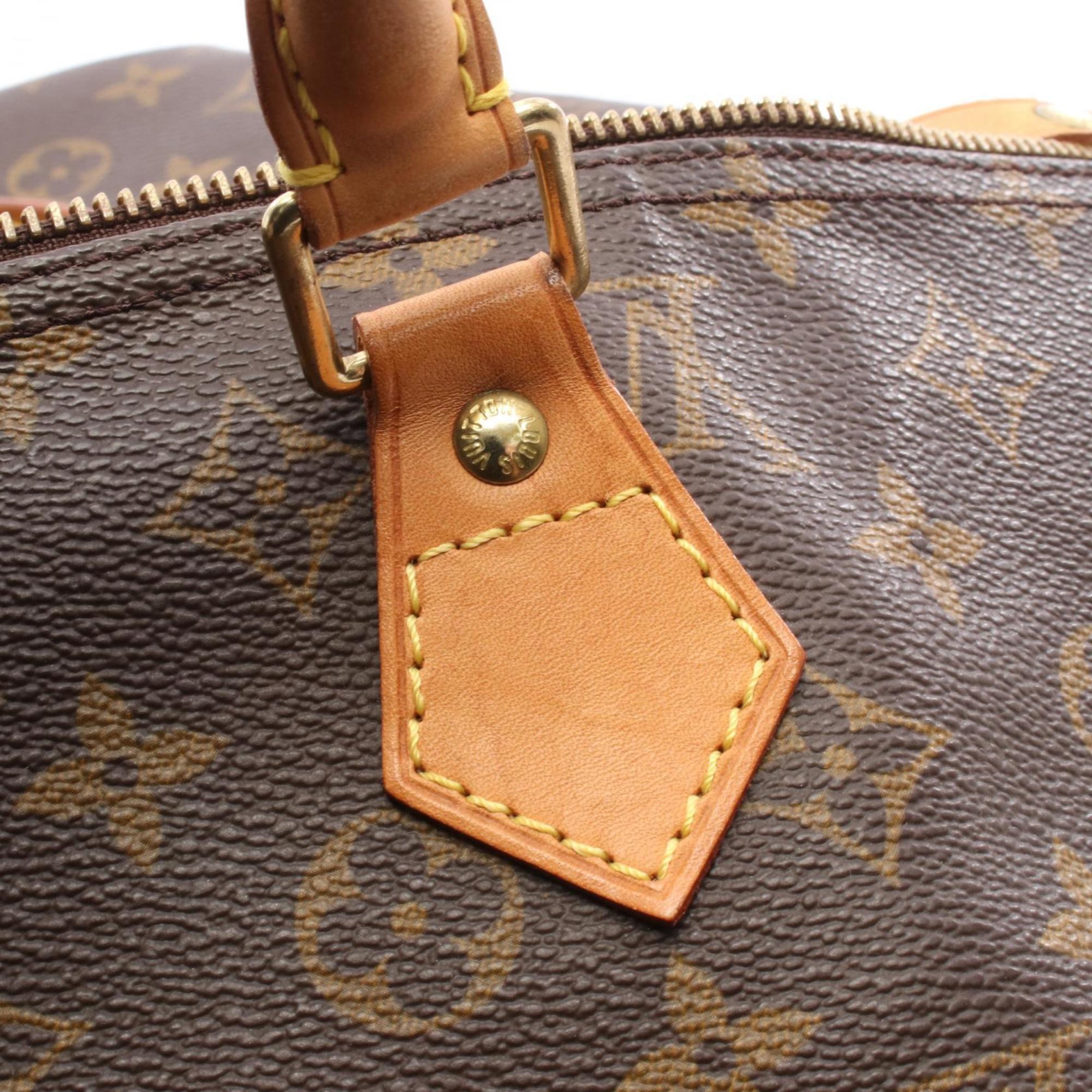 Louis Vuitton Brown Coated Canvas Leather Handbag
