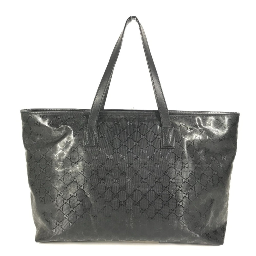 Gucci Gg Imprimé Black Gg Imprimé Shoulder Bag Tote Bag (Pre-Owned)