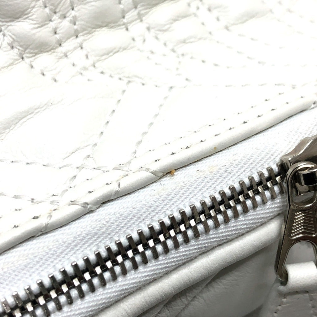 Balenciaga White Leather Hand