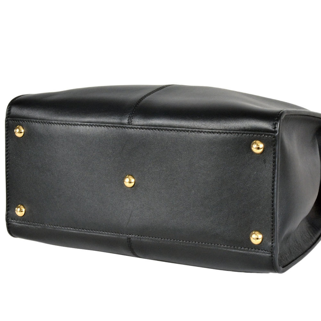 Fendi Peekaboo Black Leather Handbag
