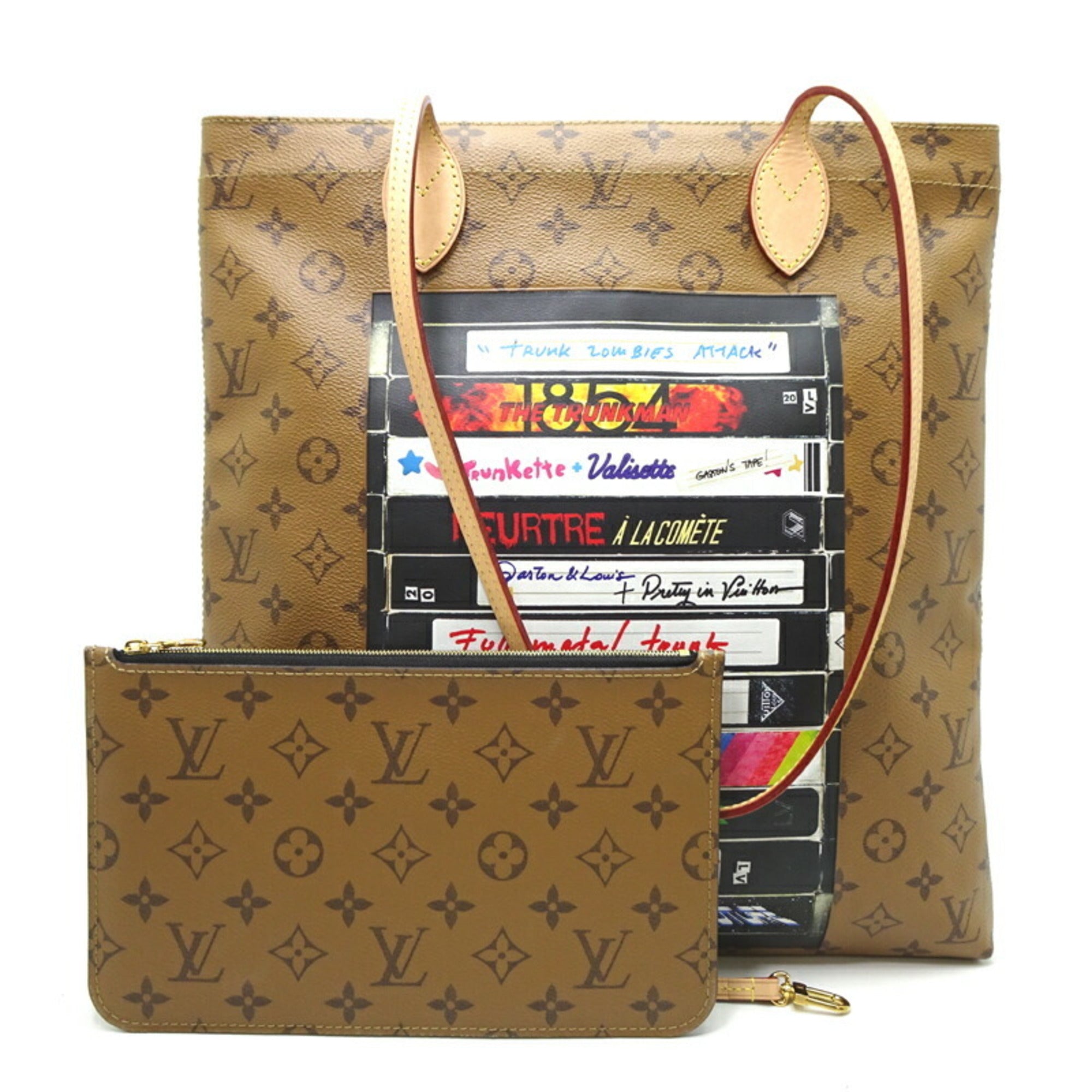 Louis Vuitton Brown Monogram Reverse Pouch Tote Bag