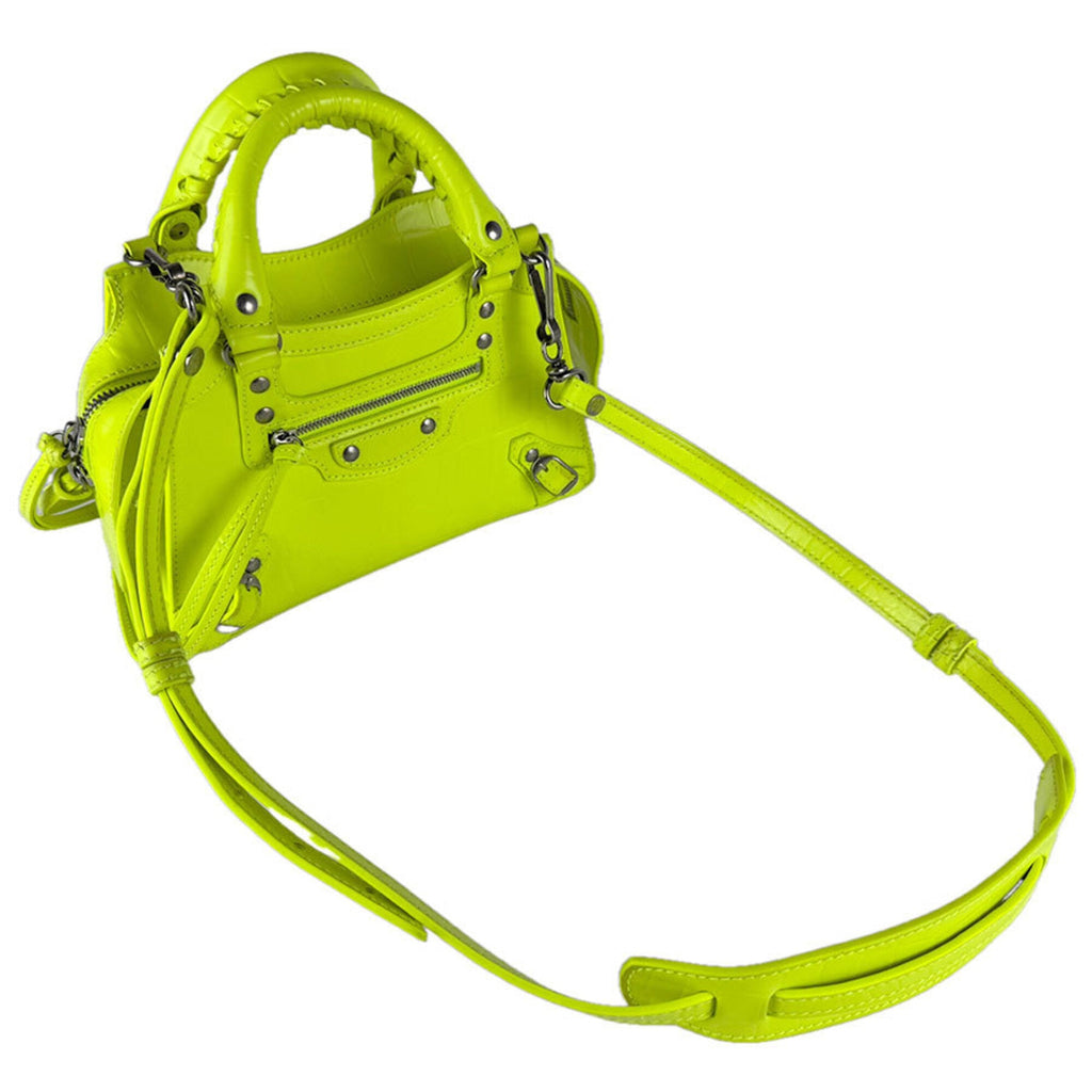 Balenciaga Yellow Leather Handbag Shoulder