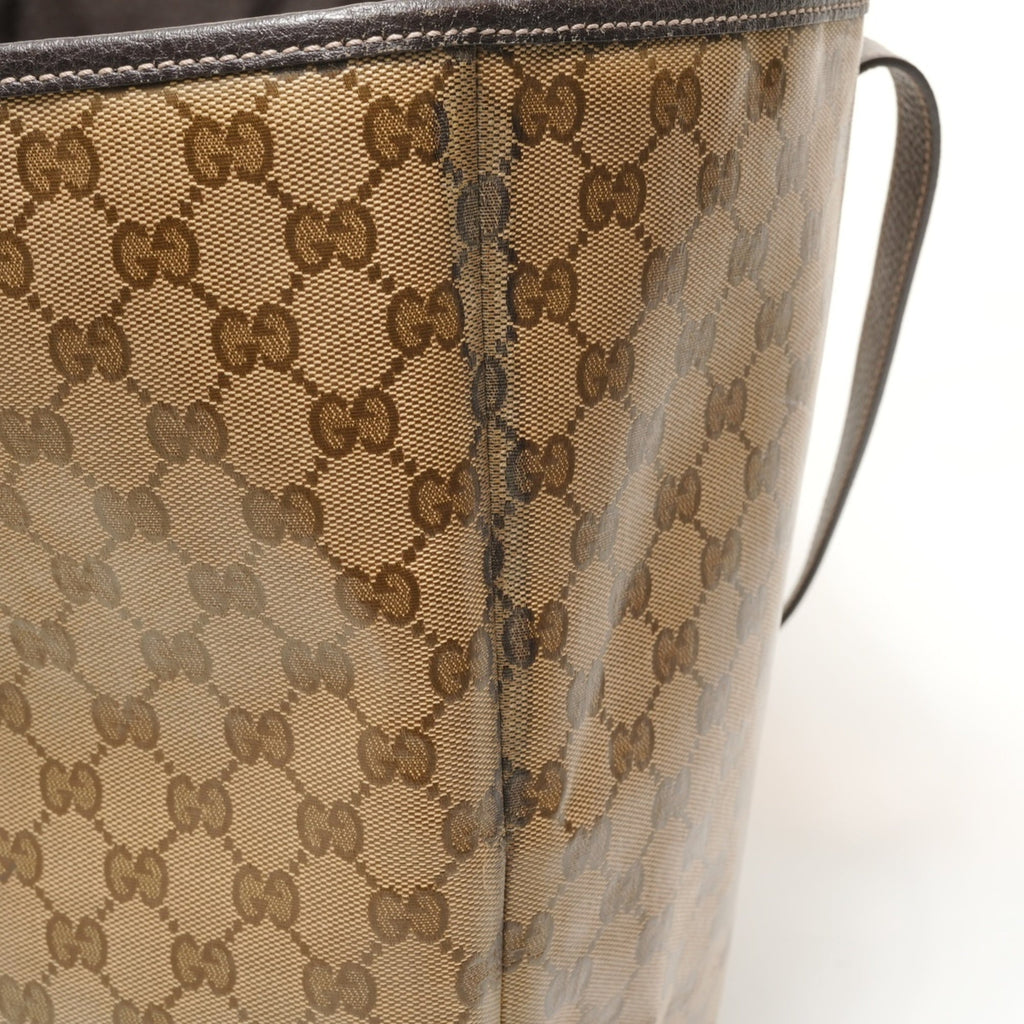 Gucci Gg Crystal Beige Gg Crystal Tote Bag (Pre-Owned)