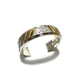 Celine Yellow Gold (18K) Platinum 850 Band Ring