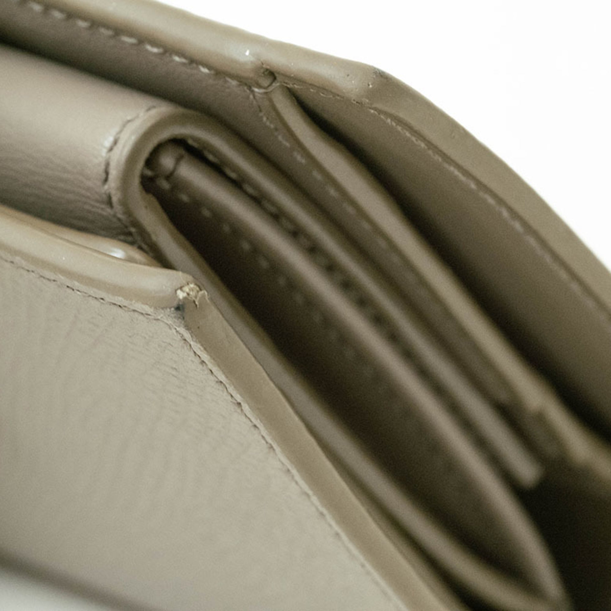 Celine Beige Brown Leather Wallet (Bi-Fold)