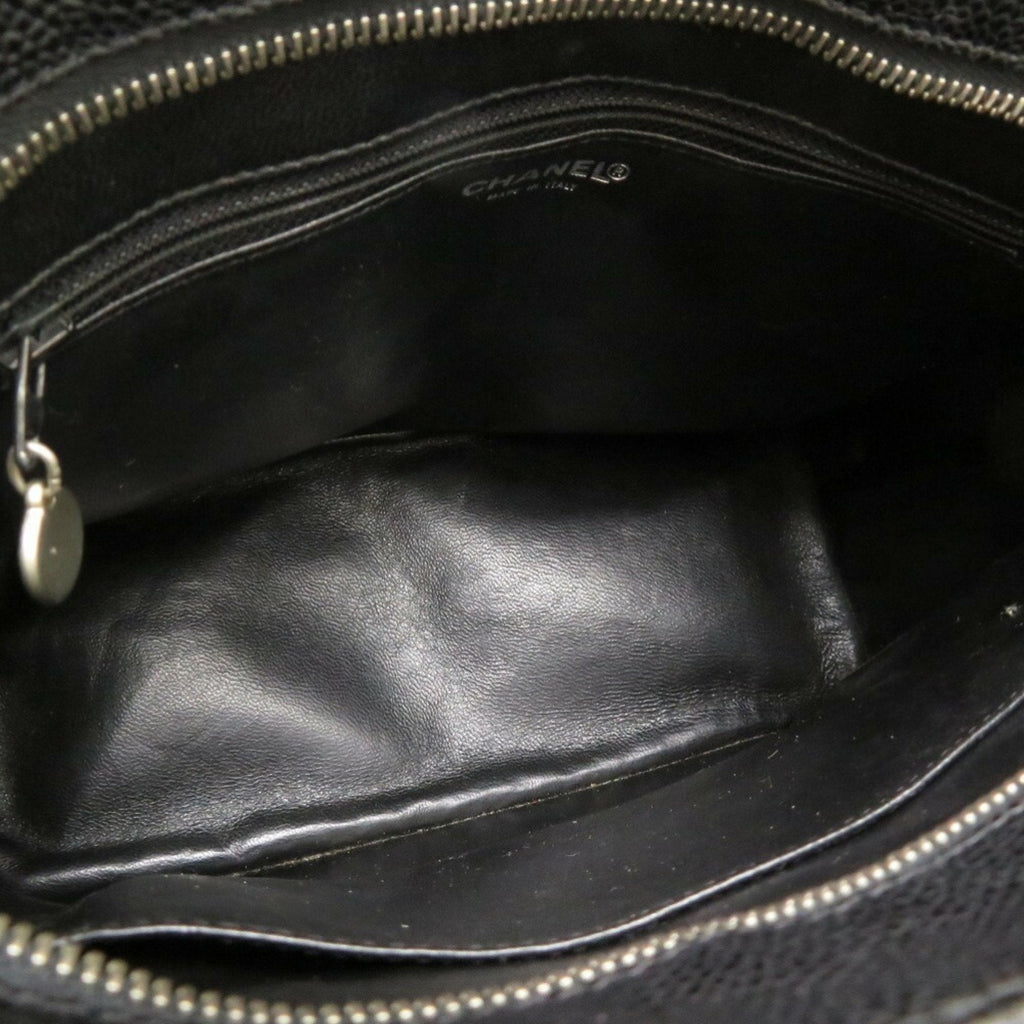 Chanel Black Grained Calfskin Tote Bag