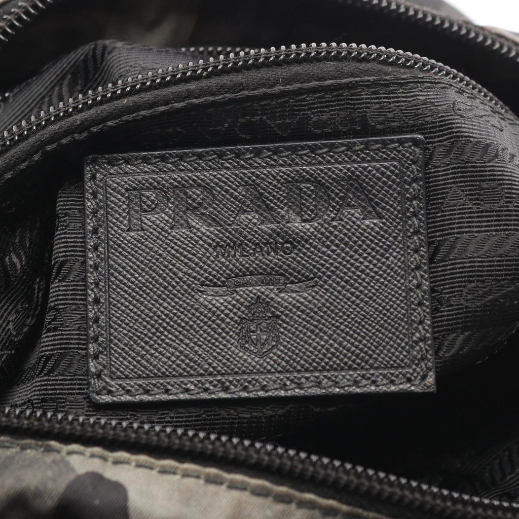 Prada Green Multi-Color Nylon Shoulder Bag