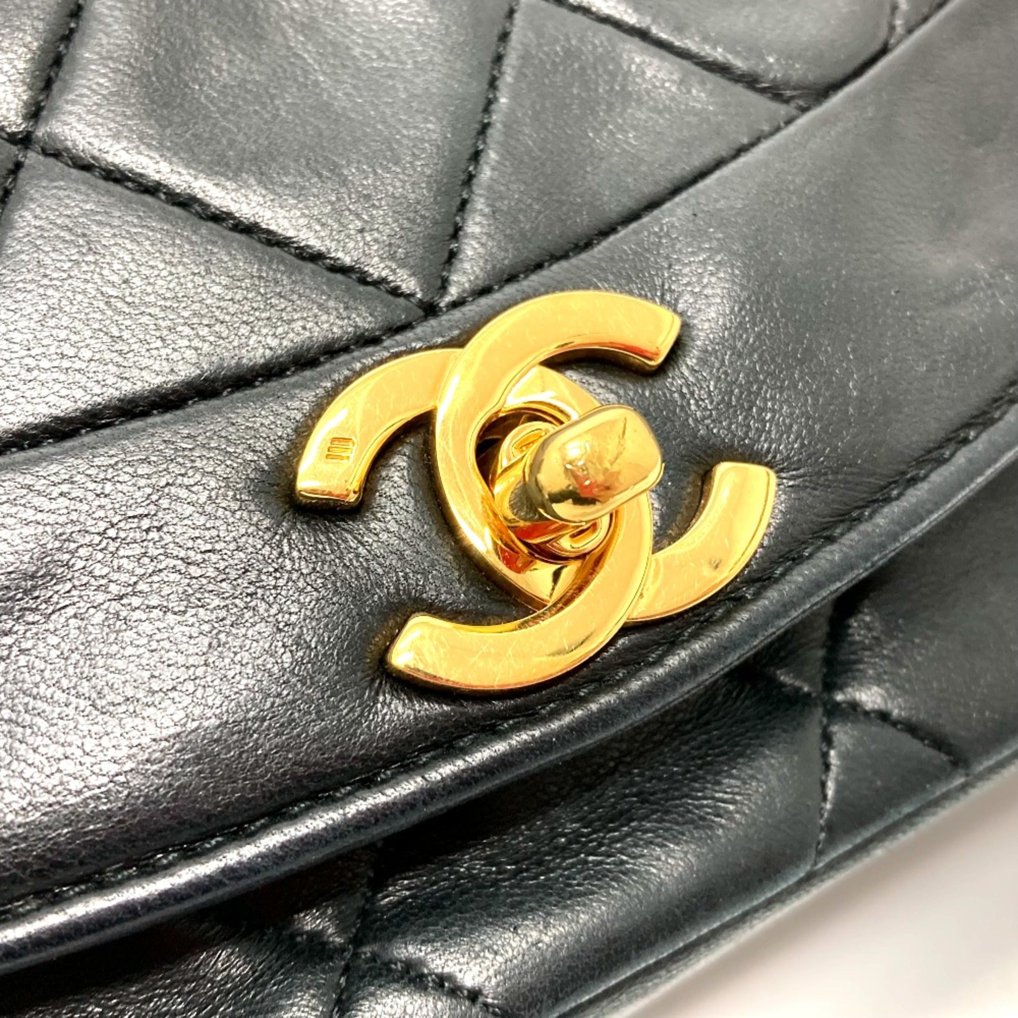 Chanel Black Leather Shoulder Bag
