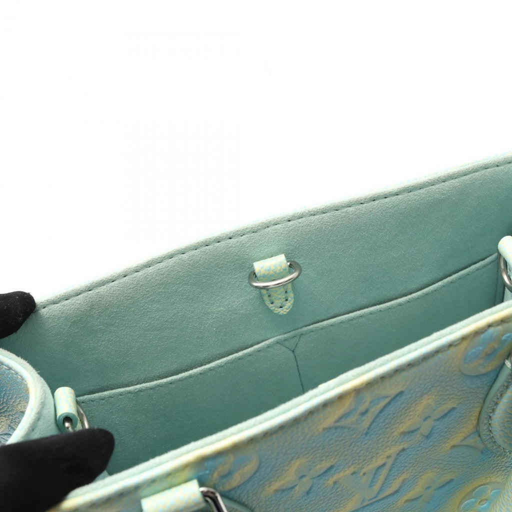 Louis Vuitton Blue Yellow Monogram Empreinte Handbag