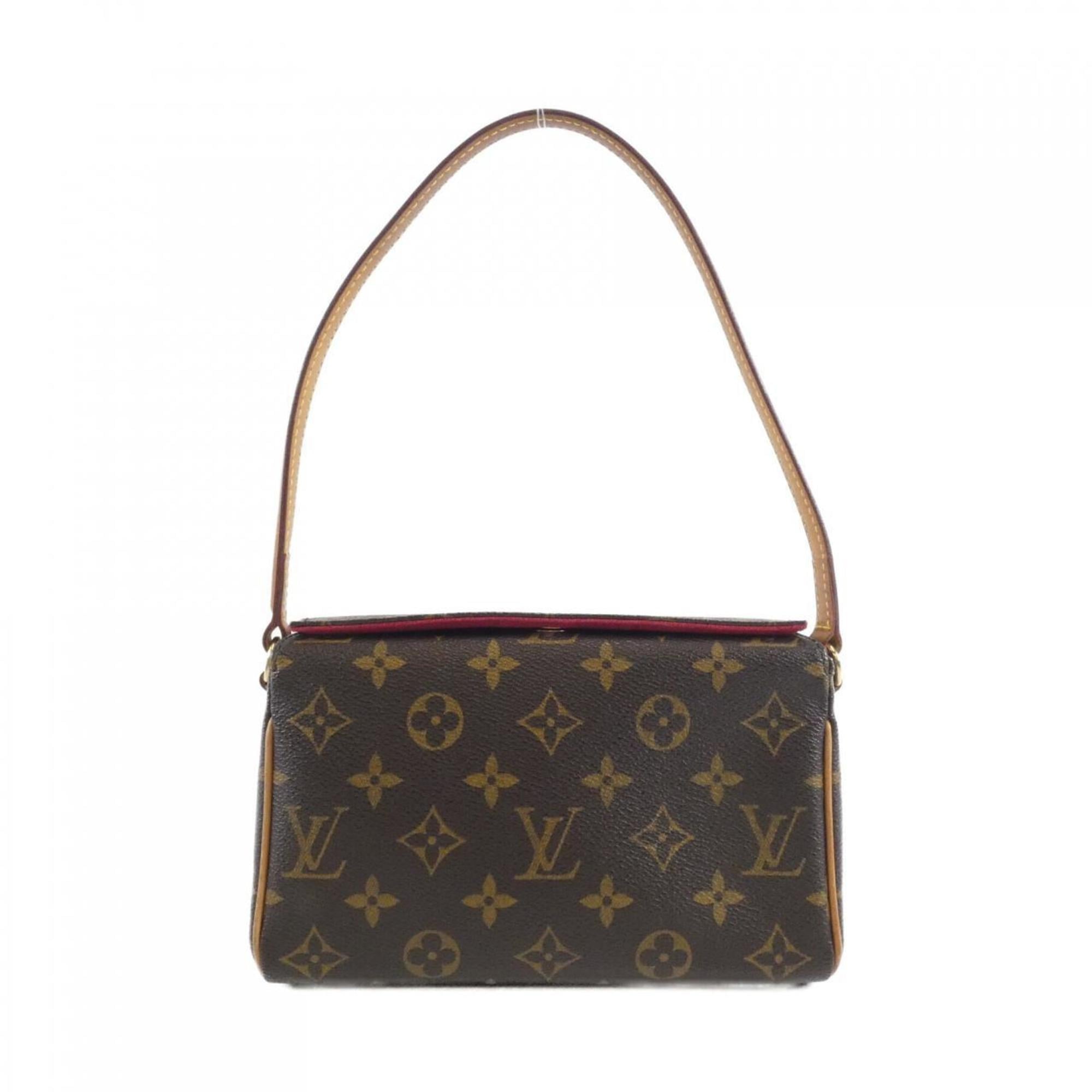 Louis Vuitton Marron Coated Canvas Handbag