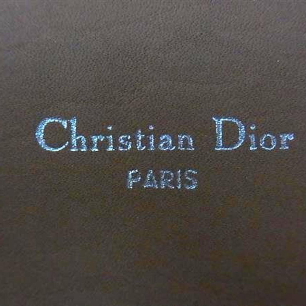 Christian Dior Brown Leather Handbag Shoulder Bag Tote Bag (Pre-Owned)