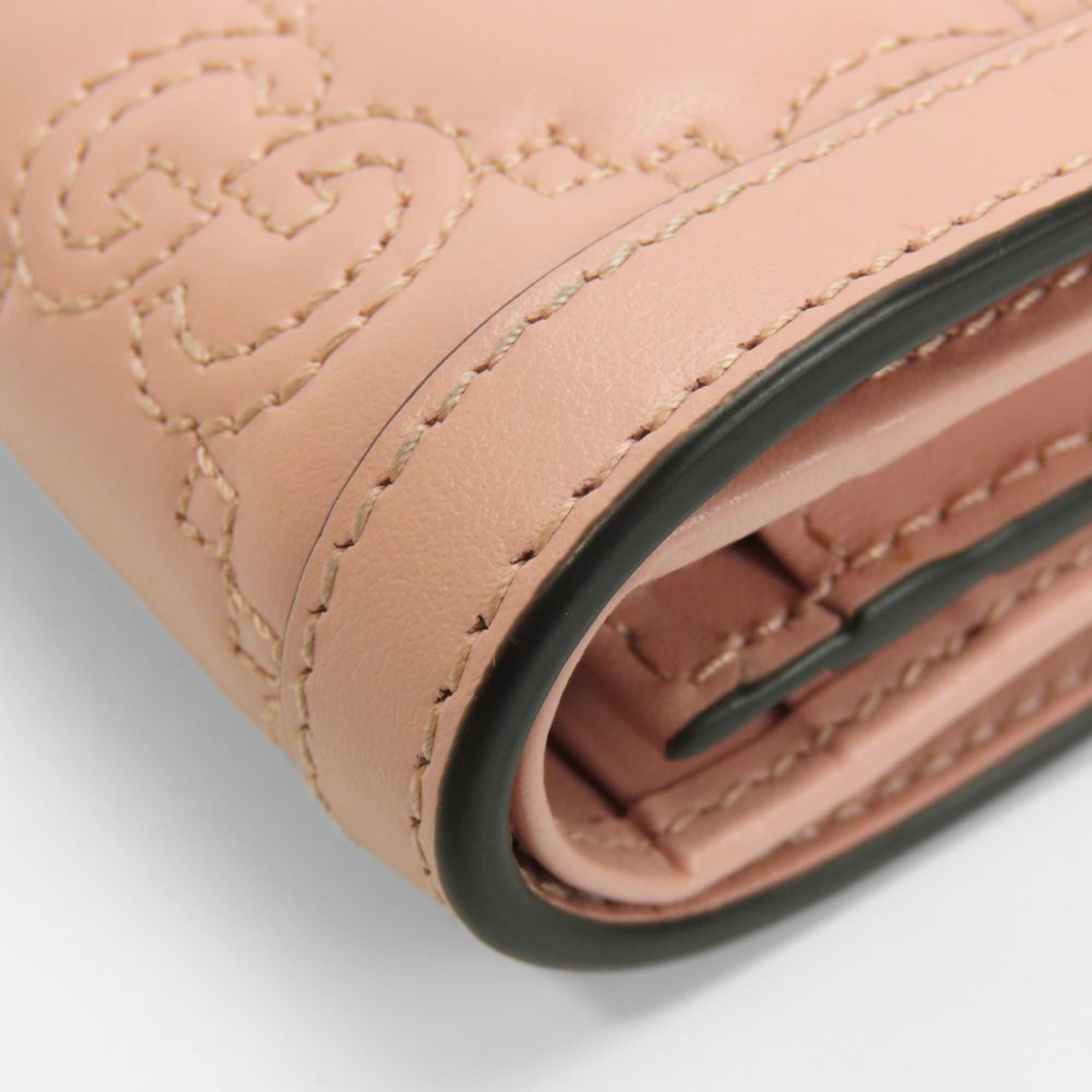 Gucci Pink Leather Wallet (Bi-Fold) (Pre-Owned)