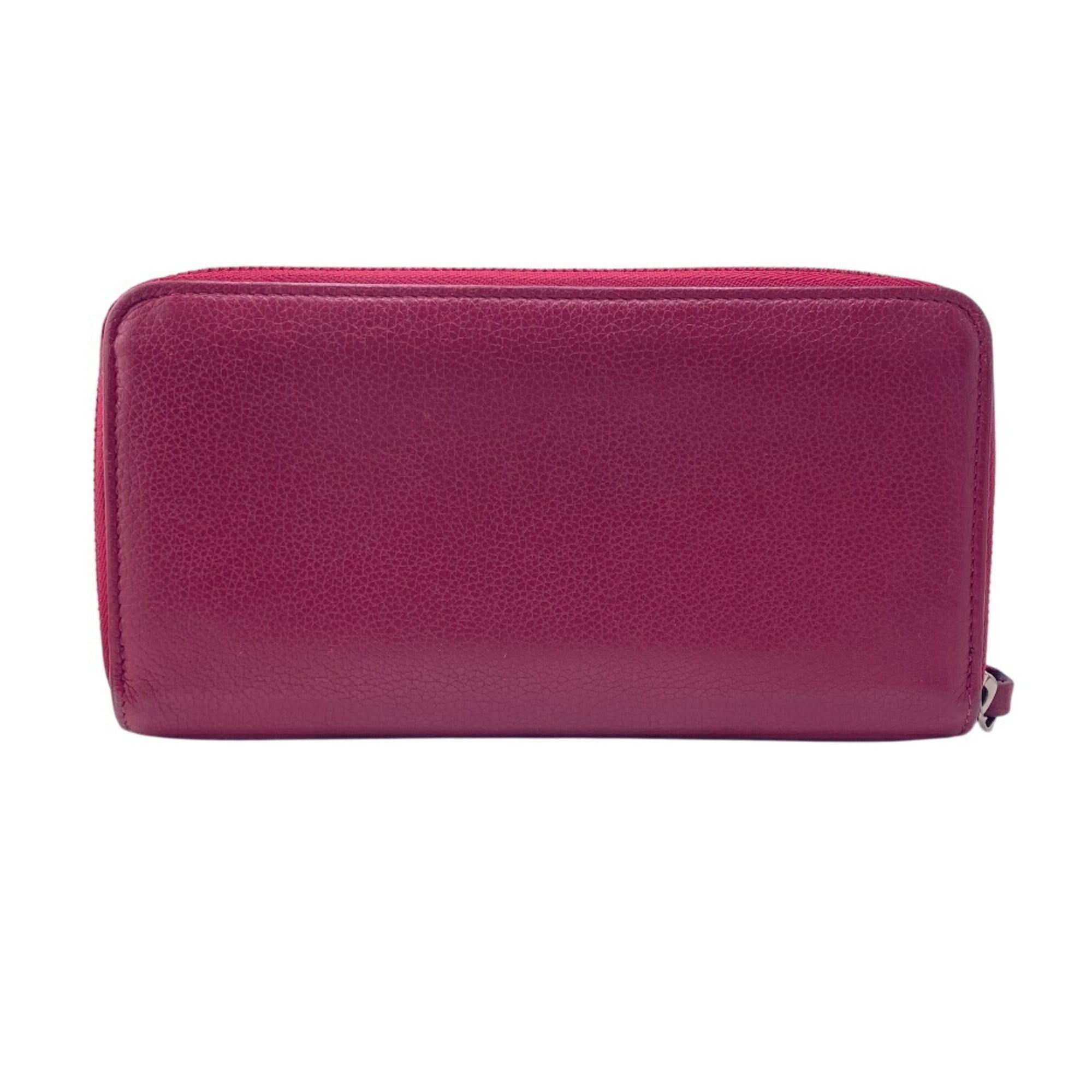Louis Vuitton Wine Leather Long Wallet