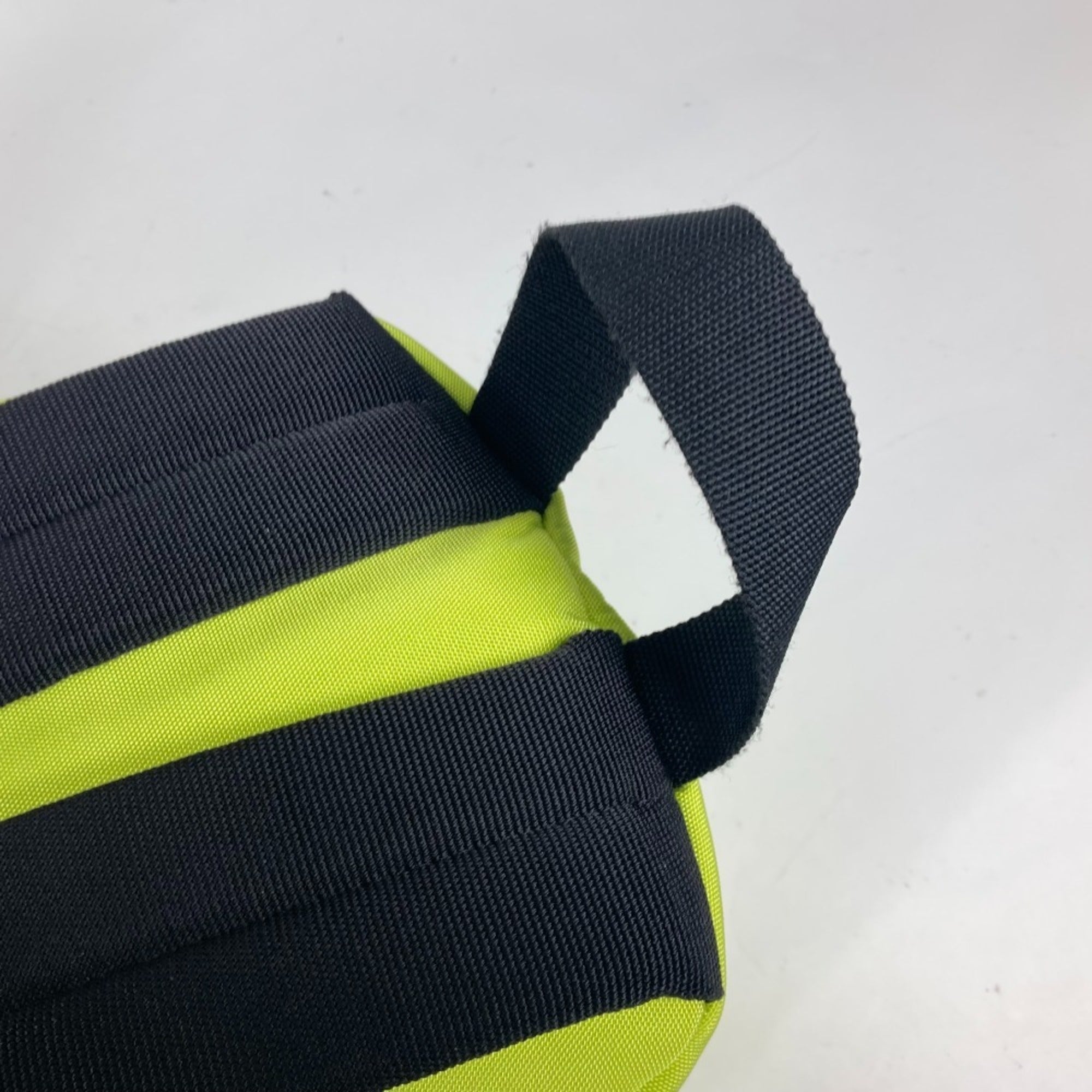 Balenciaga Black Yellow Nylon Canvas Backpack