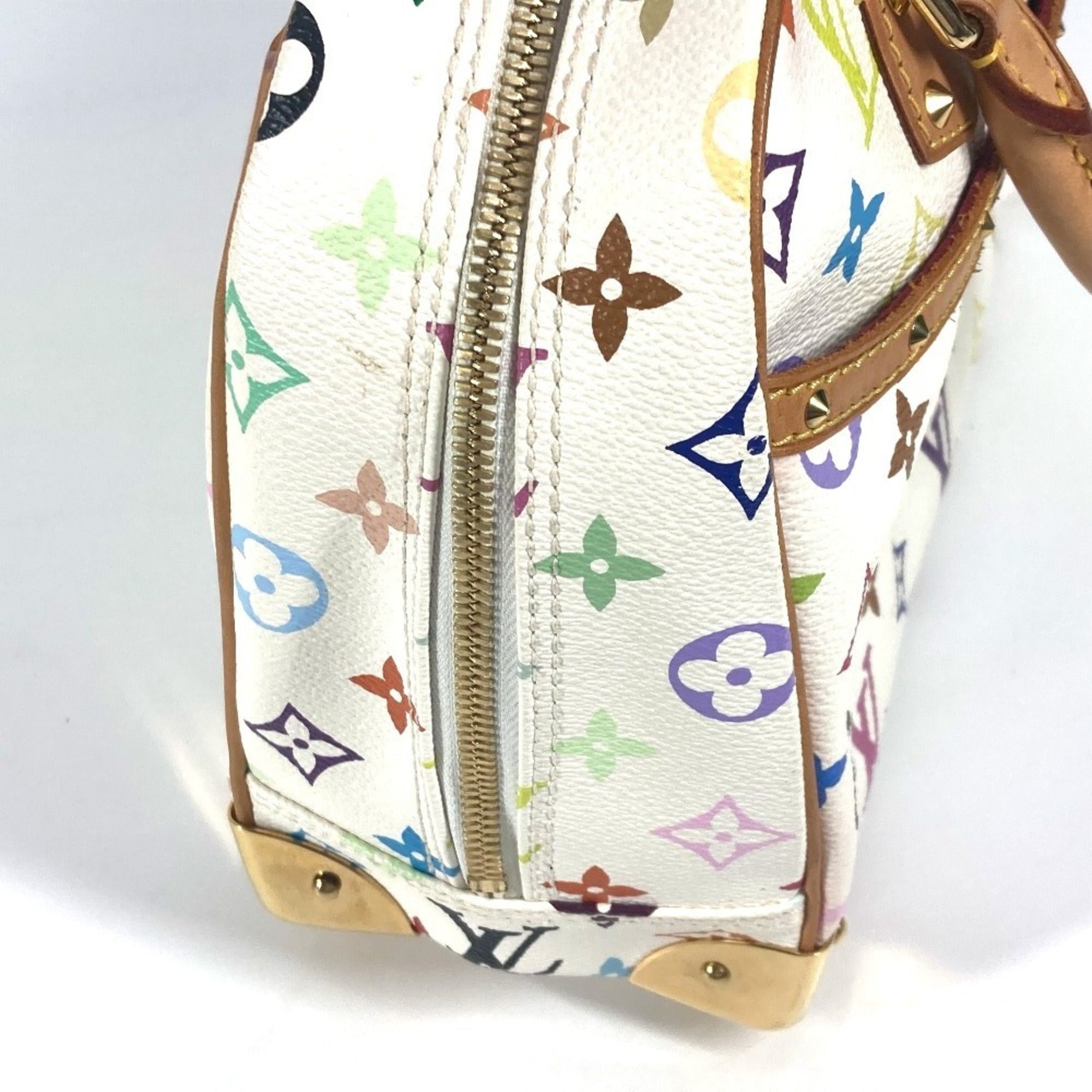 Louis Vuitton Monogram Multicolore Blanc White Monogram Multicolore Boston Bag Handbag