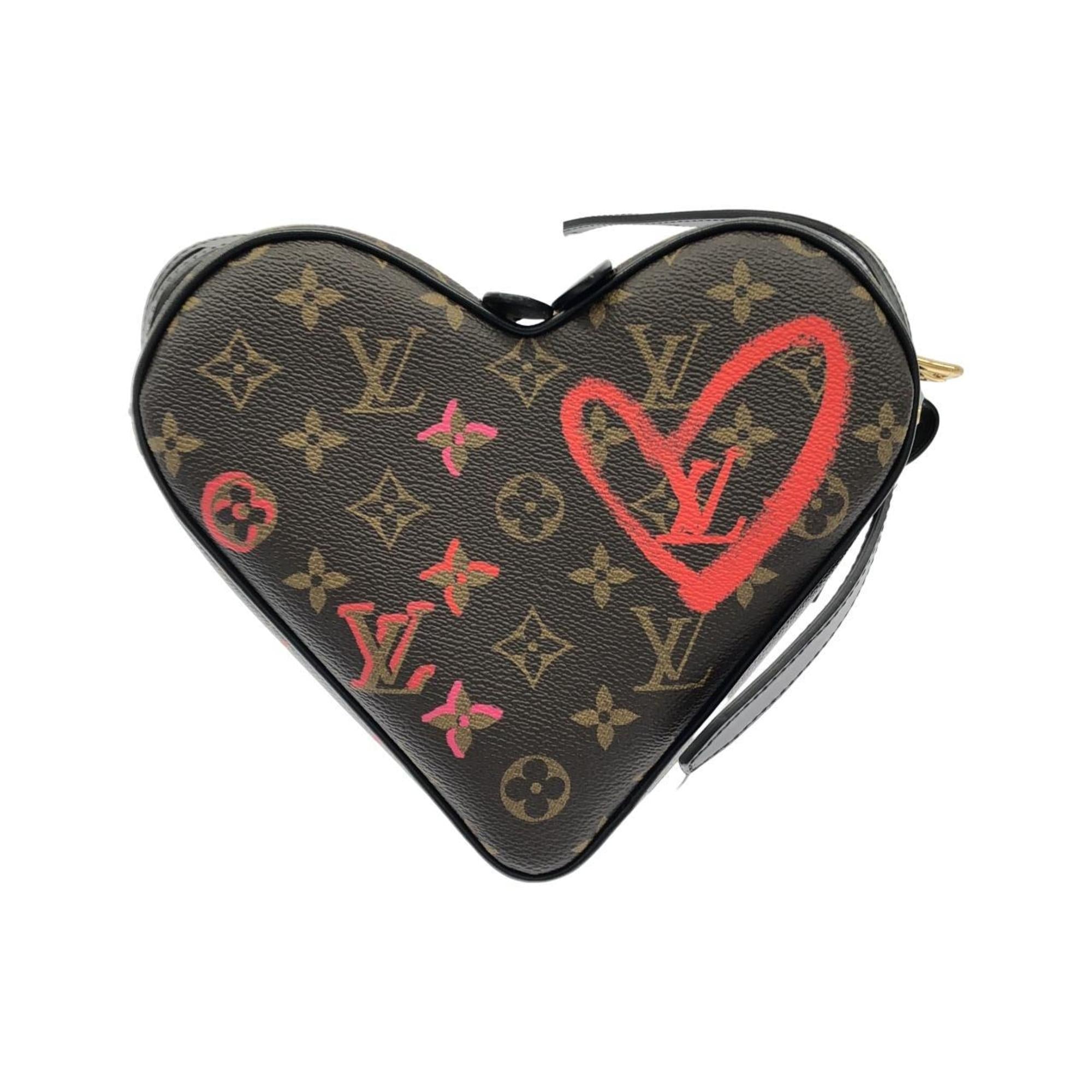 Louis Vuitton Brown Coated Canvas Shoulder Bag