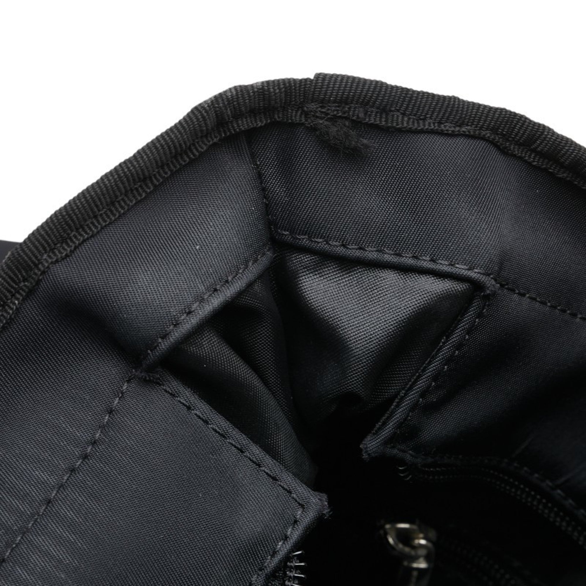 Burberry Beige Black Nylon Canvas Shoulder Bag Tote Bag