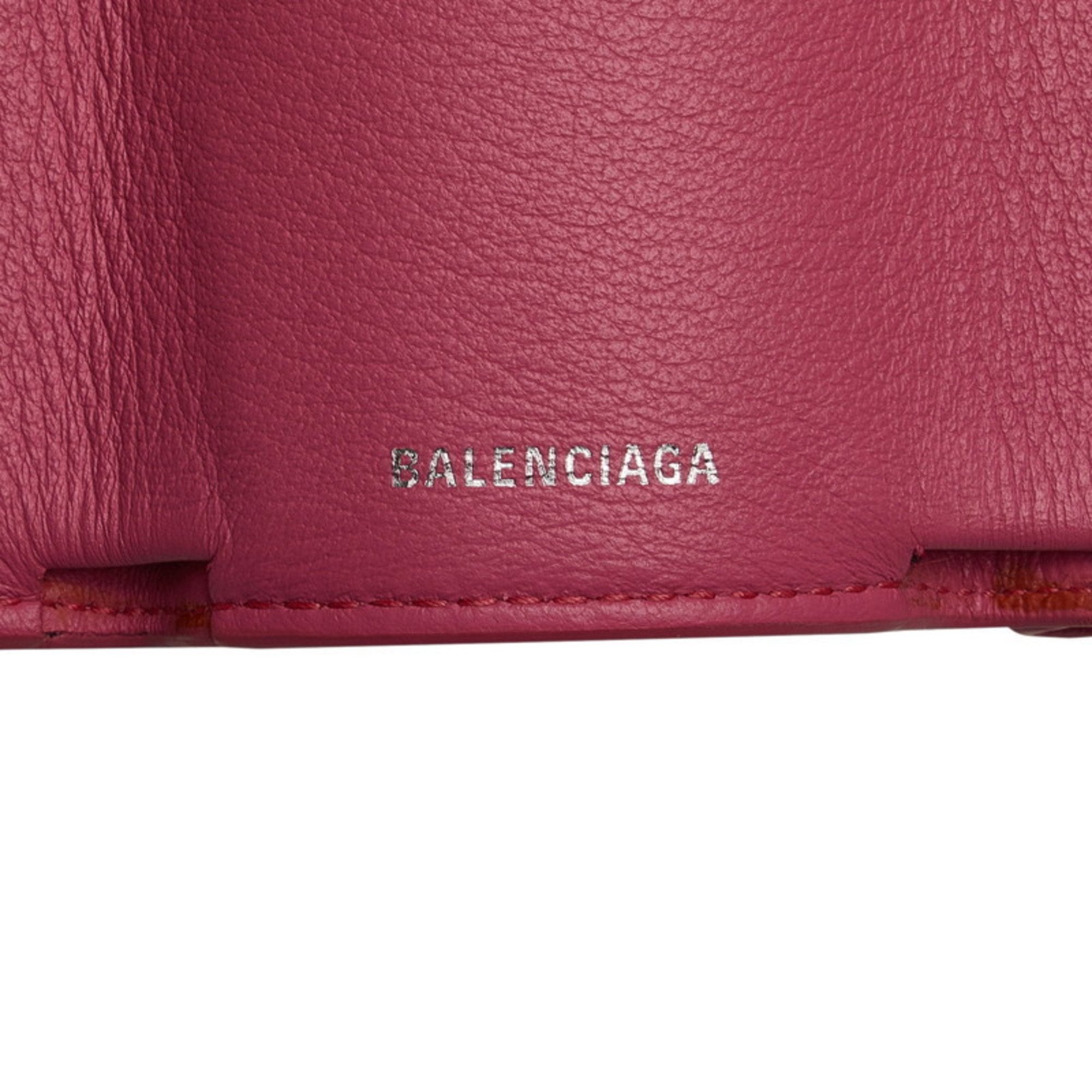 Balenciaga Pink Leather Wallet (Bi-Fold)