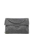 Chanel Gray Leather Shoulder Bag