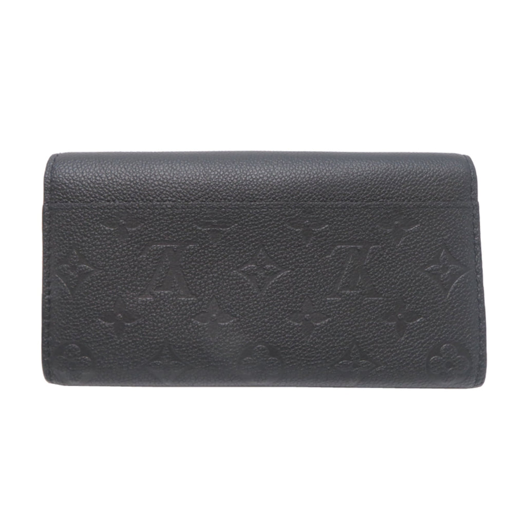 Louis Vuitton Black Noir Monogram Empreinte Long Wallet