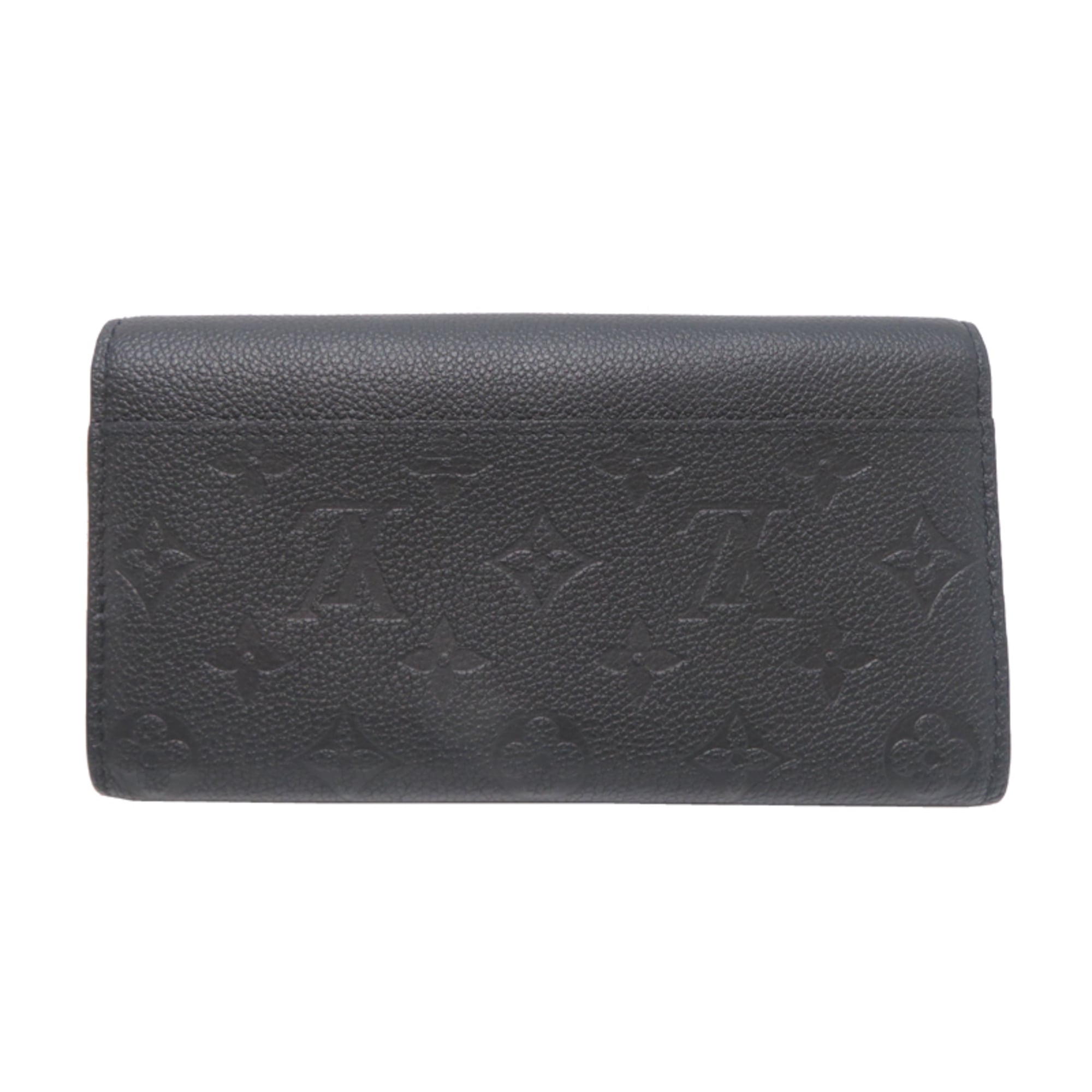Louis Vuitton Black Noir Monogram Empreinte Long Wallet