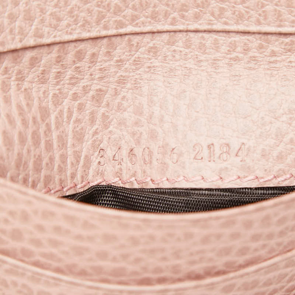 Gucci Beige Pink Canvas Leather Wallet (Bi-Fold) (Pre-Owned)