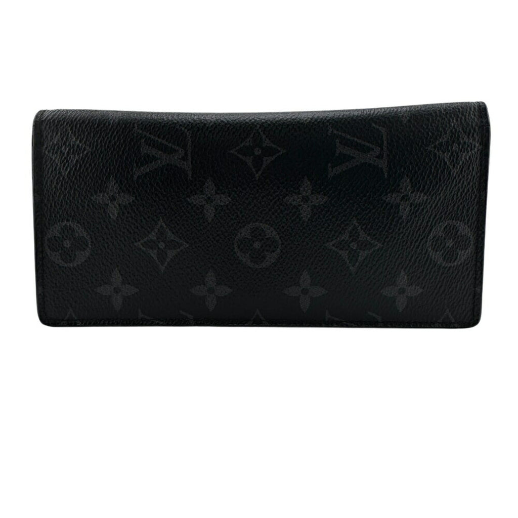 Louis Vuitton Black Leather Long Wallet