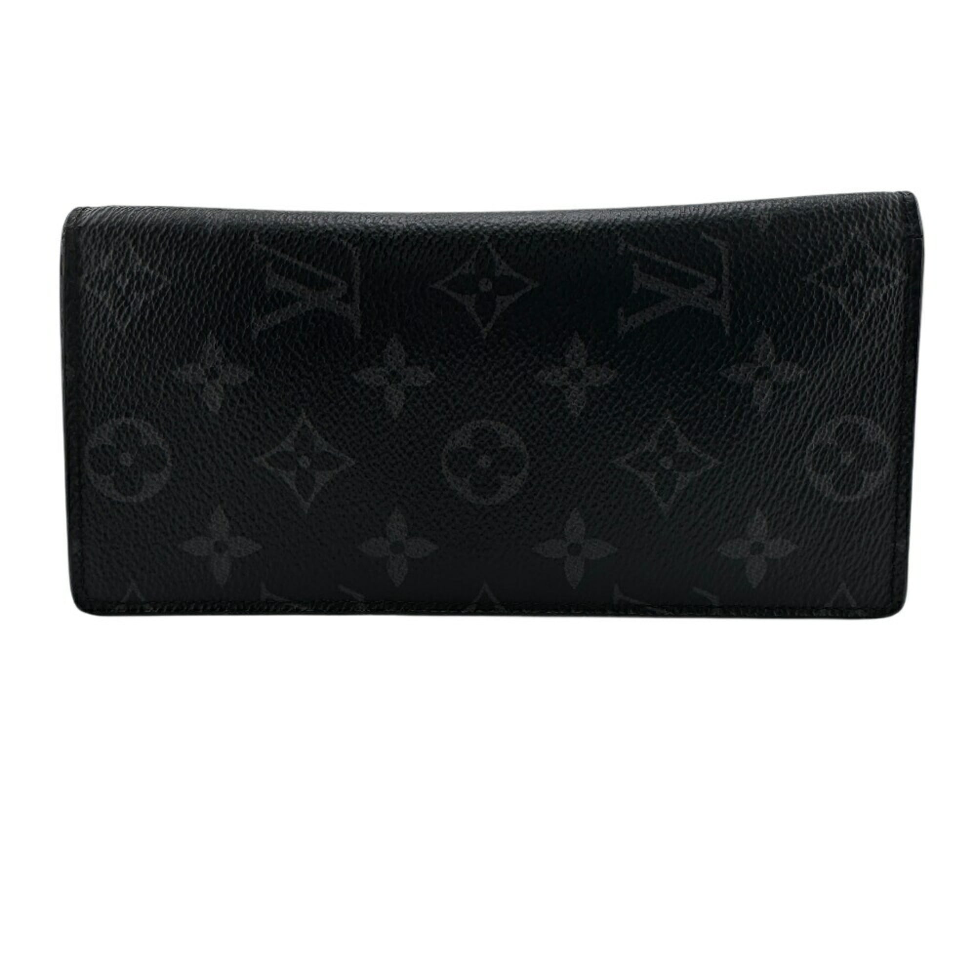 Louis Vuitton Black Leather Long Wallet