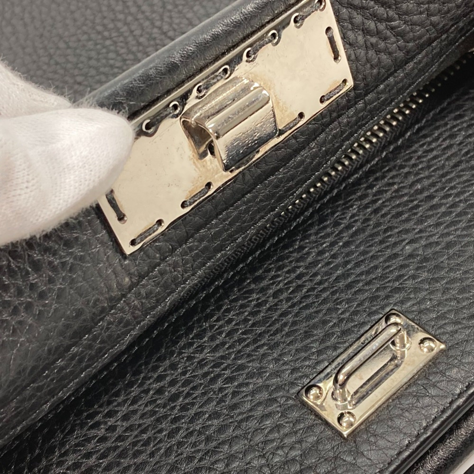 Fendi Black Leather Handbag