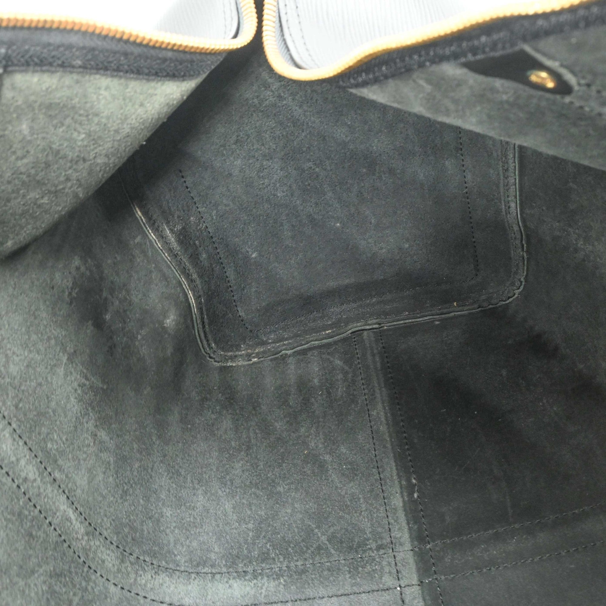 Louis Vuitton Black Epi Leather Boston Bag