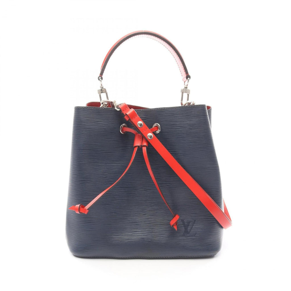 Louis Vuitton Indigo Navy Red Color Epi Leather Handbag